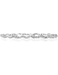 1/4 Carat Three Stone Diamond Bracelet in 14k White Gold