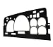 Nu 3D Color Billet Gauge Trim Rings for 1995 - 1999 Chevrolet Avalanche Color -