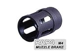 US Army Alpha Black M4 Muzzle Brake (.68) - paintball barrel