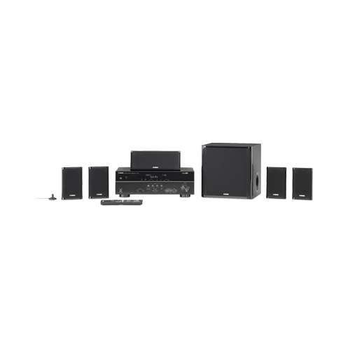 Yamaha 5.1 Channel Surround Sound Home Theater System, Yamaha 5.1 Channel 500 Watt Receiver, 5 Speakers Plus Powerful 6.5