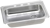 Elkay Celebrity Collection GECR2521R3 25 Top Mount Single Bowl Stainless Steel Sink with... by Elkay