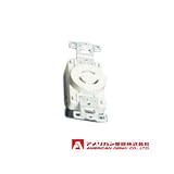 アメリカン電機 埋込コンセント 引掛形 (15A/接地形 2P/125V) 白色 3110-IV