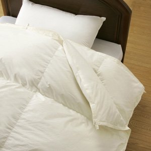 2枚合わせ 羽毛布団 オールシーズン　キナリ　シングルロング　フランス産ダウン90％　エクセルゴールドラベル　送料無料