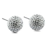 Utopia Collection Silver Swarovski Crystal Earrings