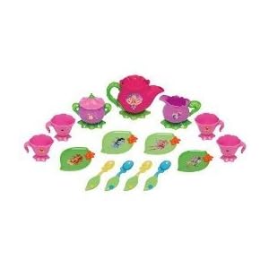 Barbie Fairytopia Magic of the Rainbow Tea Set with Tote 18 Pieces by Barbie
