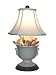 Seashells in White Tureen Lamp with White Fabric Shade