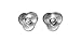 SPINNING Jewelry Ohrstecker 925 Sterling Silber "FANCY" Zirkonia 111200