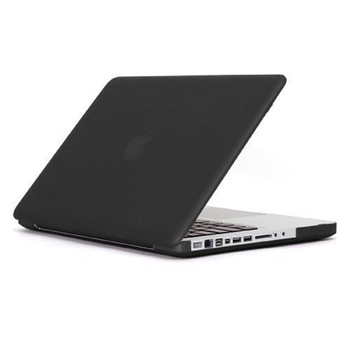 Speck Products See Thru Satin Soft Touch Hard Shell Case for 13-inch MacBook-Pro Aluminum Unibody/Black Keyboard (Black) - DOES NOT FIT WHITE MACBOOK
