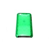 VERT Housse Etui Pochette Case Coque en Gel Cristal durable TPU (Polyuréthane Thermoplastique) pour Apple iPod Touch 4G 4ème Gen Génération 8 go gb 32 go gb & 64 go gb + avec pochette souple, Plug poussière et de protection écran