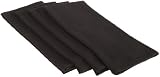 DII Dot Weave Waffle Towel, Black, Set of 4