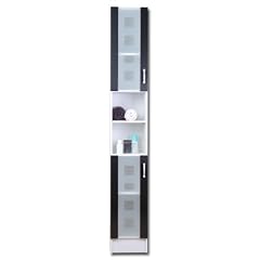 Posseik 5412 99 Hochschrank Nizza wei� Hochglanz anthrazit