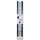 Posseik 5412 99 Hochschrank Nizza wei� Hochglanz anthrazit
