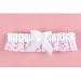 White Double Heart Keep/Throw Garter Set