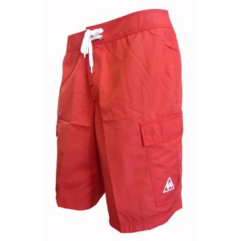 le coq sportif(ルコック) ウーブンハーフパンツ・リバーシブル BLD(ブラッド/ネイビー) O QE-382601