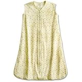 Organic Cotton SleepSack Wearable Blanket - Green and Blue Dots - Medium