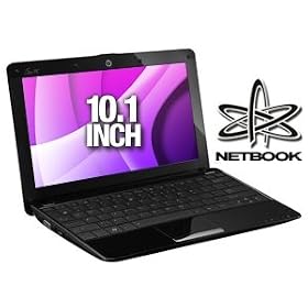 ASUS Eee PC 1005HA-PU1X-BK 10.1-Inch Black Netbook - 10.5 Hour Battery Life