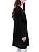 Allegra K Ladies Round Neck Long Dolman Sleeve Stretchy Loose Casual Blouse Large / US 14 Black