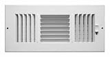 GREYSTONE HOME PRODUCTS LLC ABSWWH3124 3-WAY WALL/CEILING REGISTER 12 X 4 WHITE
