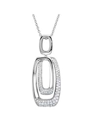 14K White Diamond Necklace 5 8 Ct Tw 18 Inch
