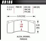 Disc Brake Pad Blue 9012 w/0.775 Thickness Fits Brembo Alcon