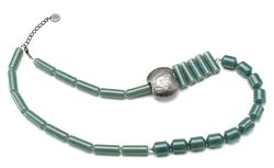 Tubular Necklace in Teal