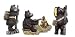 Camping Wood Look Adventure Bear Magnets 3-pc Set
