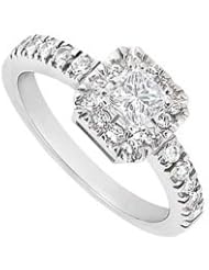 Diamond Ring 14K White Gold - 0.50 CT Diamonds