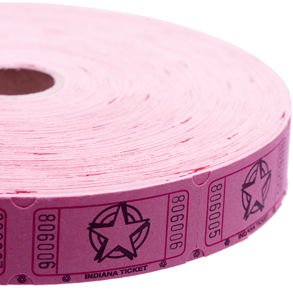 Pink Star Ticket Roll