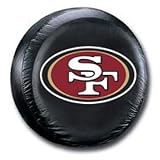San Francisco 49Ers Black Tire Cover