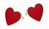 For your beloved. Heart shaped cufflinks with presentation box. Made in the USA