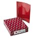 Smead 87461 Clear Front Report Covers with Red Back Cover, 25 per Box