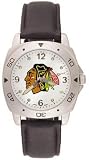 NHL Chicago Blackhawks Mens Pro Leather Watch