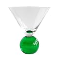 Green Ball Martini Glass Set of 6
