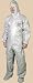 Tychem F Coverall with Hood, Boots and Elastic Wrists - 6 per case - Small