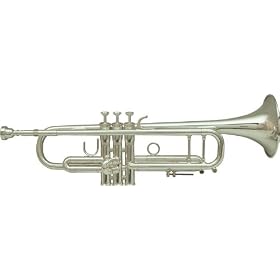 Blessing BTR-ML1 Bb Trumpet, Silver Gold Trim by 