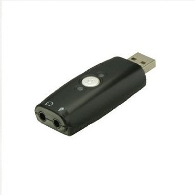 Ex-Pro USB 2.0 Audio Adapter, Supports 7.1 Surround Sound. (Mic & Headphones) PC, MAC & PS3