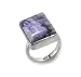 Genuine Purple Russian Charoite Sterling Silver Ring (Size 7,8,9)