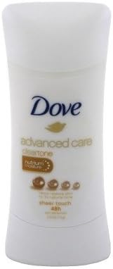 Dove Advanced Care with Nutriummoisture Antiperspirant Deodorant, Clear Tone Sheer Touch, 2.6 Ounce (2) by Unilelver
