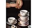 Price Comparison : Rosanna Caffe Italia Set of 4 Latte Cups and Saucers, Gift-boxed