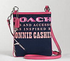 NEW AUTHENTIC COACH BONNIE CASHIN GRAPHIC SWINGPACK CROSSBODY MESSENGER 42605 (Navy/Fuchsia)