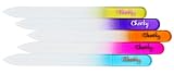 SET OF 5 NAIL FILES AT INTRODUCTION PRICE!!! Premium Manicure Crystal Glass Nail File By Cheeky-Rainbow Set of 5 Quality Nail Files: Groovy Orange, Summer Grapes, Nature, Pink Panther, Ocean Breeze.