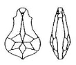 Swarovski Strass Crystal Pendeloque With Lazer Logo Etched 150mm # 8930-150