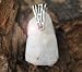 Azeztulite Quartz Pendant in Sterling Silver