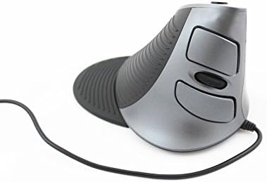 IBSound 6D Ergonomic Vertical Mouse - Optical Wired USB Upright Mouse 600 / 1000 / 1600 DPI - Right Hand Wrist Mouse for Laptop PC (Wired)