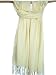 Soft and Silky Beautiful Viscose Pashmina Offwhite Shawl/ Wrap 28" X 78"