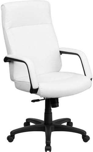 Modern High Back Memory Foam Leather Office Chair (27" (Width) X 30" (Depth) X 43"- 47" (Height) , Black Upholstery)