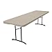 Lifetime # 80175 Fold-In-Half Utility Table, Almond, 8-Foot