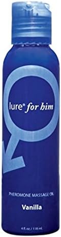 Lure For Him [Vanilla] Male Pheromone Massage Oil: Size 4 oz