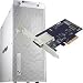 CalDigit HDPro2 8TB Hard Drive Array with eLane-1e 1 Port PCI-e Host Card, RAID 0, 1, 5, 6, and JBOD, for Mac & Windows