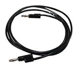 Pomona Stacking Banana Plug Patch Cord, Black, 48 OAL